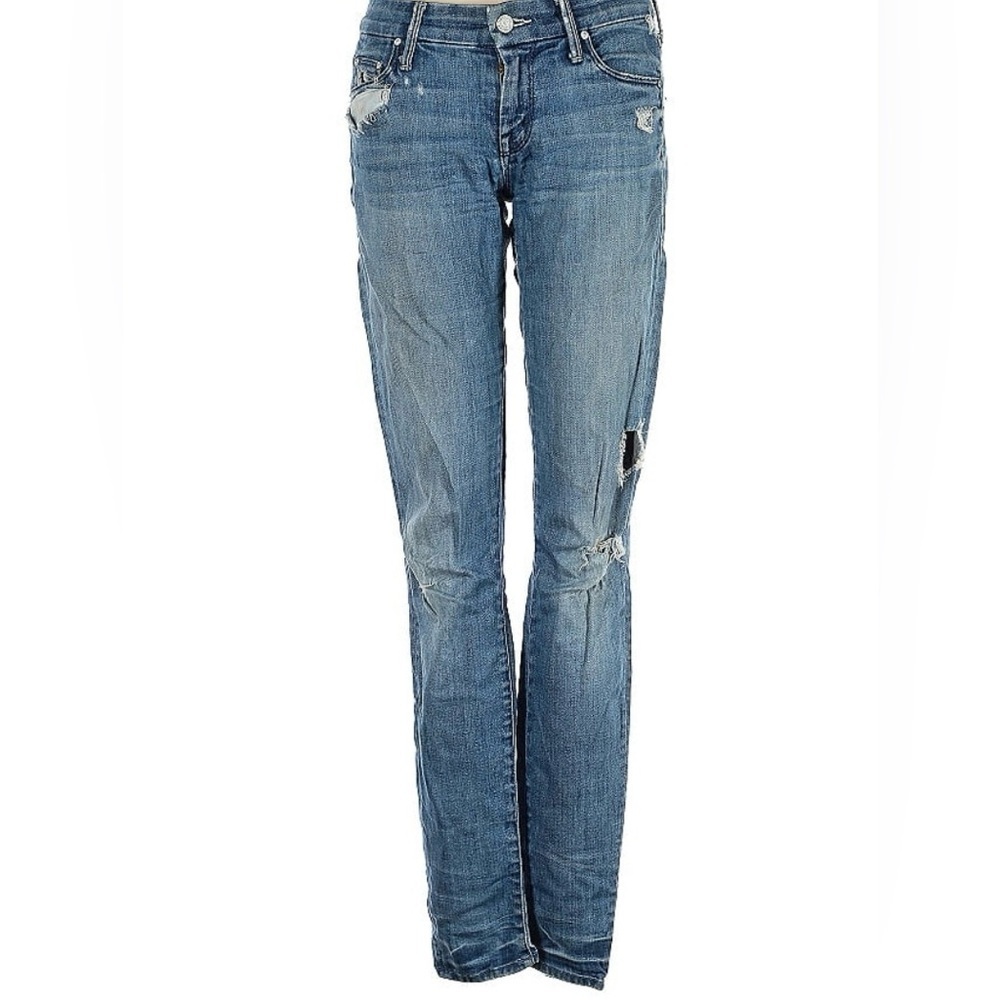 MOTHER distressed ripped denim jeans - The Looker Graffiti Girl Size 25